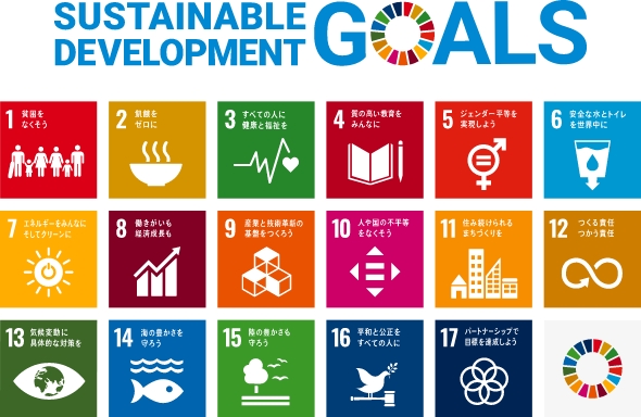 SDGs|ロゴと17の目標アイコン